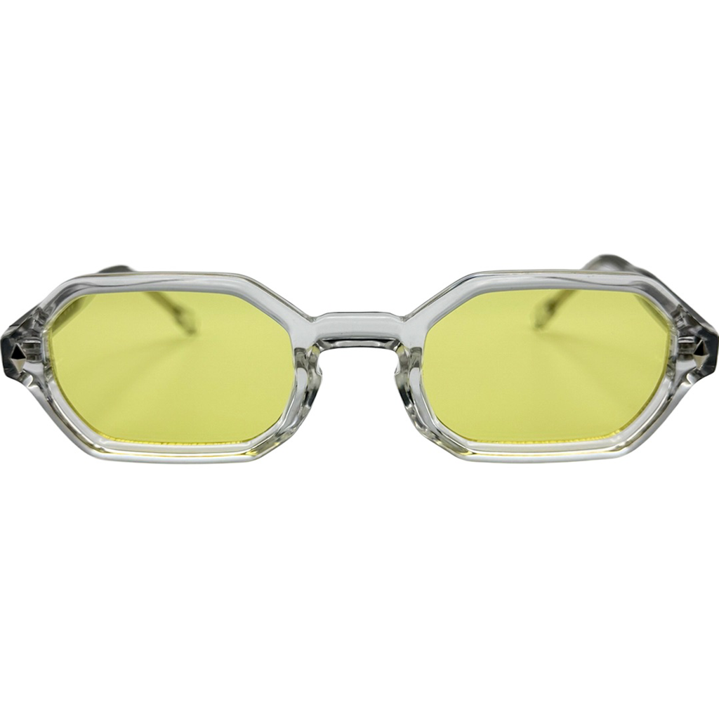 Lemon transparante zonnebril met gele glazen vooraanzicht