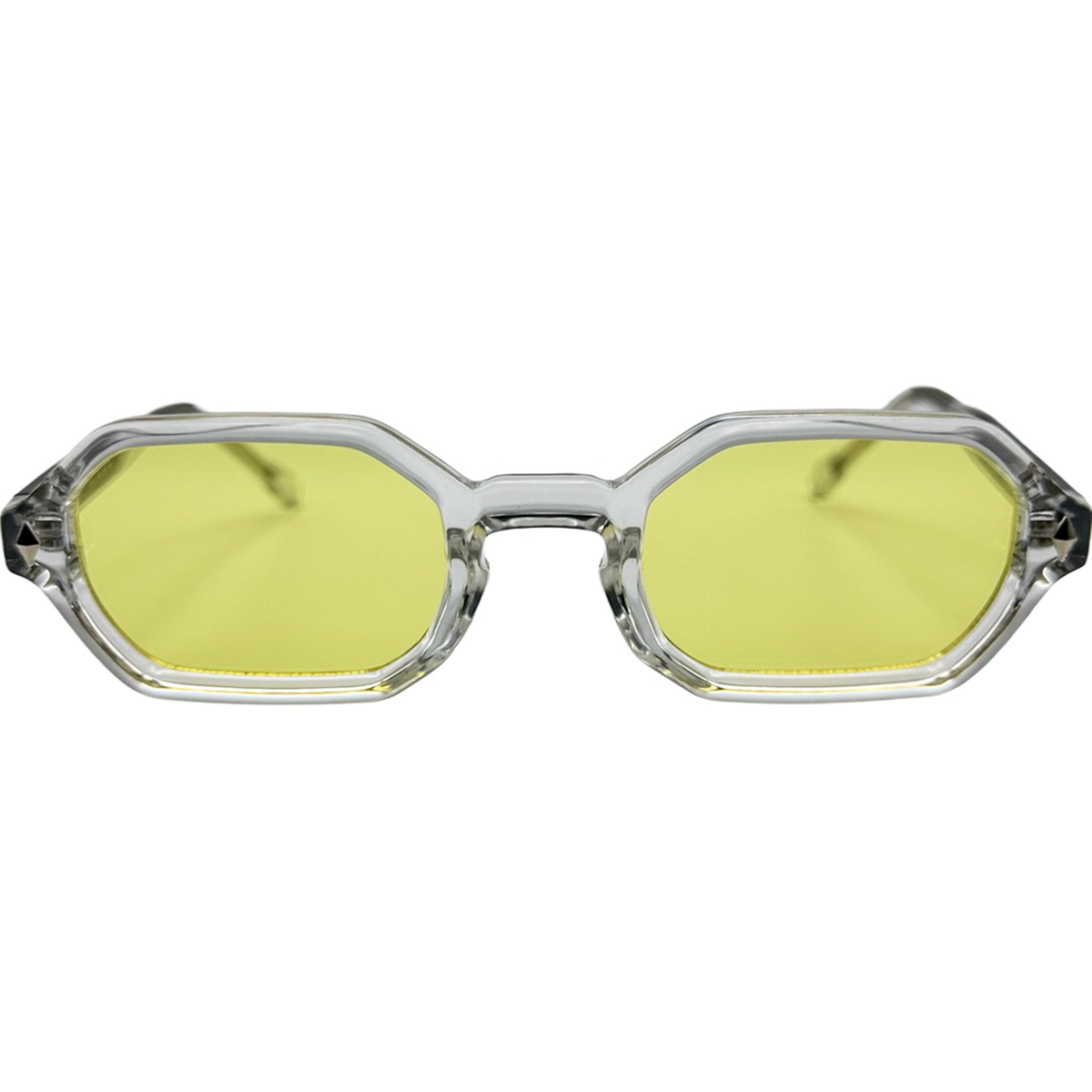 Lemon transparante zonnebril met gele glazen vooraanzicht