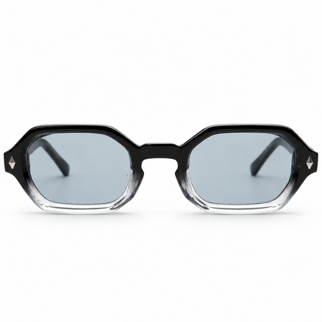 Onyx Fade zwart transparante zonnebril vooraanzicht