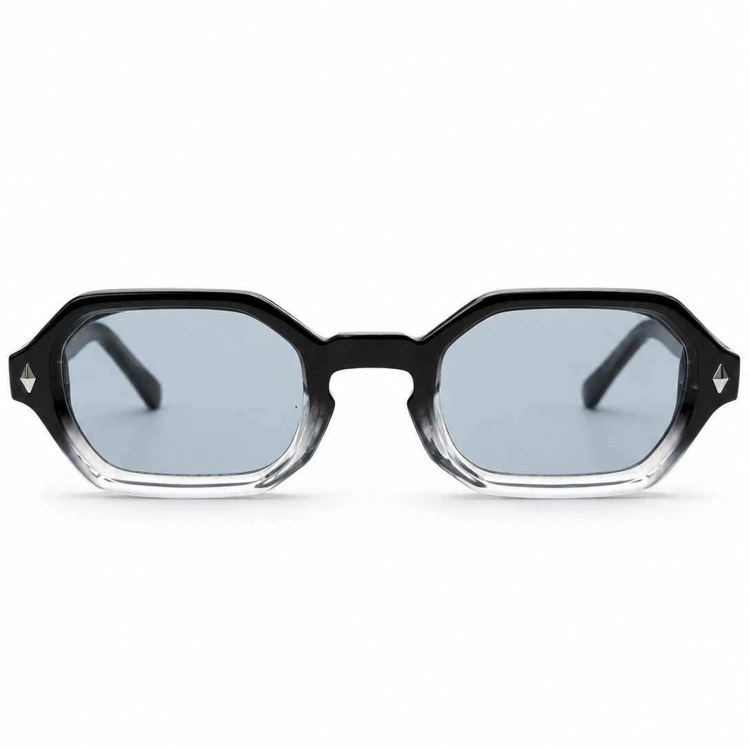 Onyx Fade zwart transparante zonnebril vooraanzicht