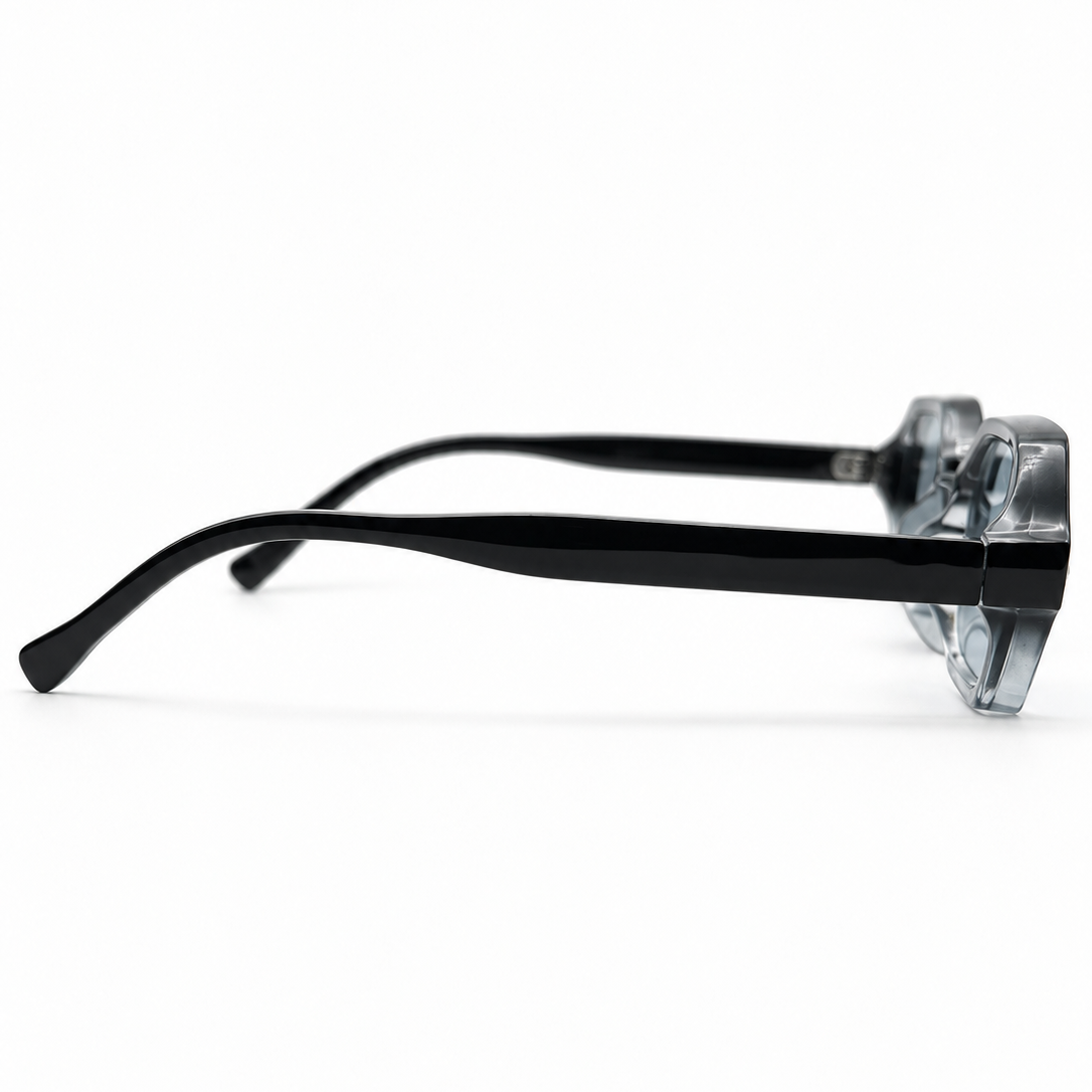 Onyx Fade zwart transparante zonnebril zijaanzicht